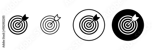 Target icon vector. goal icon vector. target marketing sign and symbol