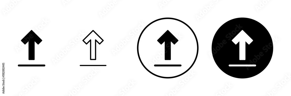 Upload icon vector. load data sign and symbol Upload icon vector. load data sign and symbol