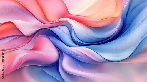 Wallpaper Mural Abstract Background Creates Flowing Waves with Pastel Pink and Blue Hues Gracefully Torontodigital.ca