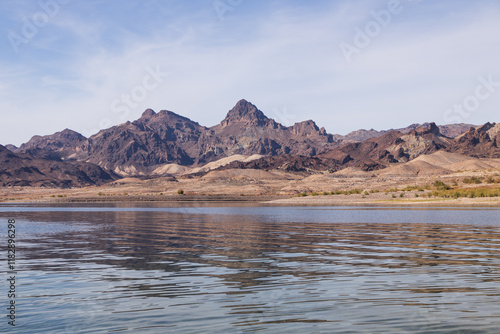 Rock formations along Lake Mead, National Recreation Area