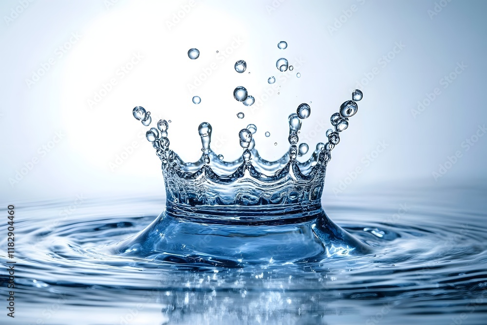 Water Drop Creates Stunning Crown Splash Water Drop Creates Stunning Crown Splash