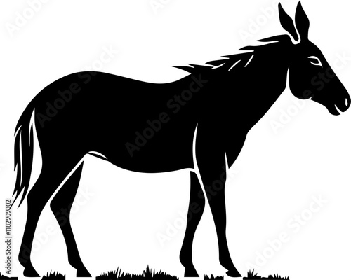 silhouette of a horse