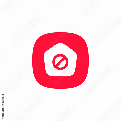 house non available icon sign vector