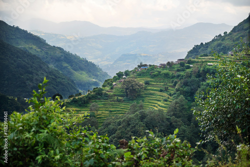 Photos Nepal, viewpoint from Mardi Himal Trek