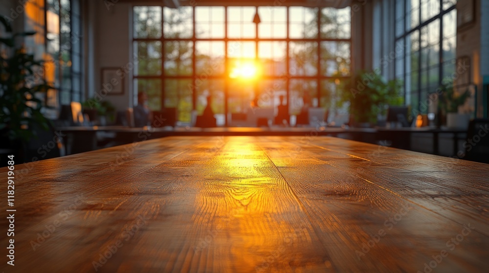 custom made wallpaper toronto digitalModern Office Meeting Room with Businesspeople Discussing in Blurred Background