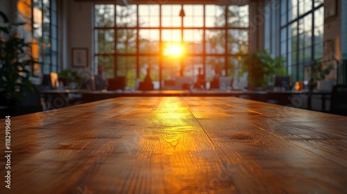 Wallpaper Mural Modern Office Meeting Room with Businesspeople Discussing in Blurred Background Torontodigital.ca