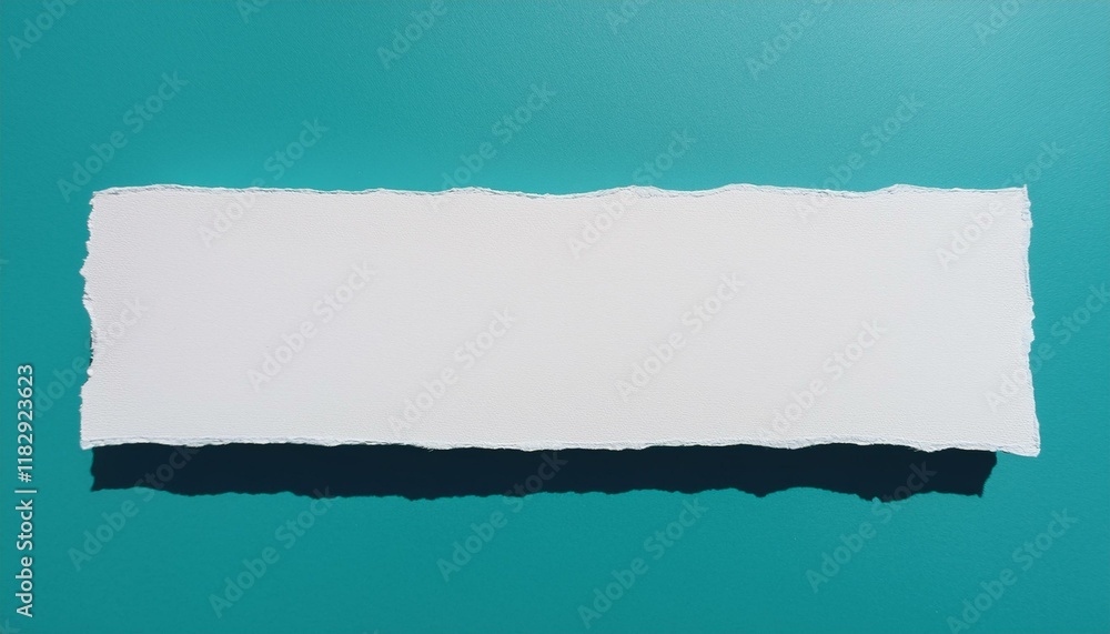 Torn white paper on teal background. Perfect for your message! Torn white paper on teal background. Perfect for your message!