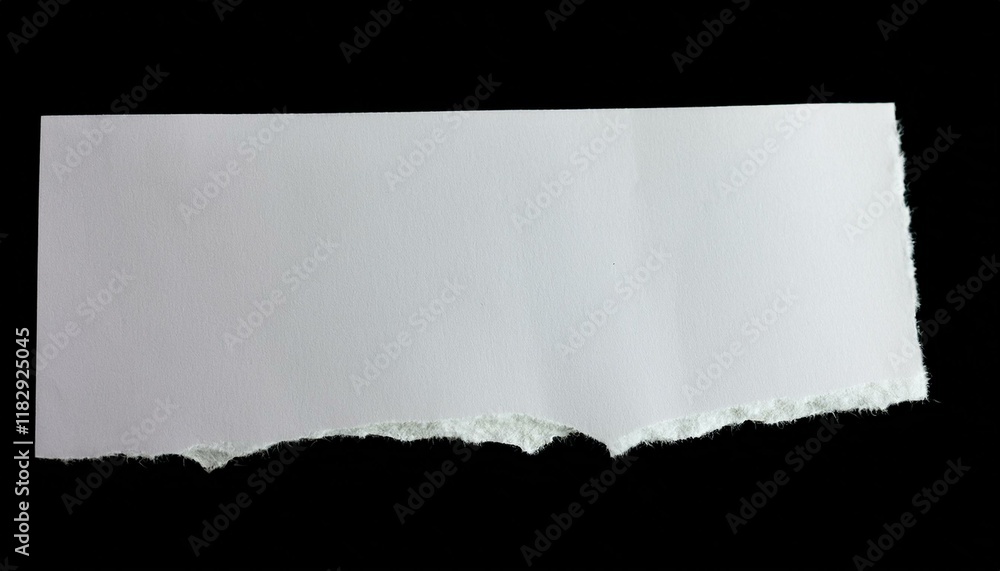 Torn piece of white paper on black background. Perfect for your message! Torn piece of white paper on black background. Perfect for your message!