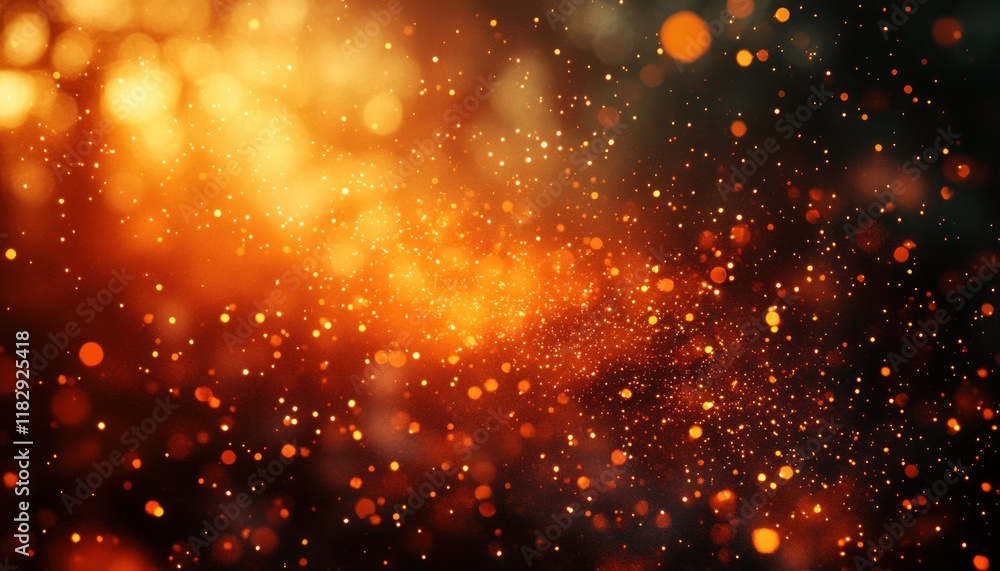 Fototapeta premium Warm Golden Light Abstract Background with Soft Bokeh Dreamy Atmosphere Texture