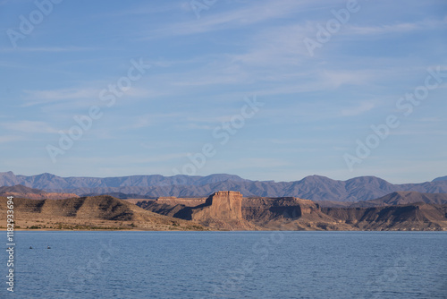 Rock formations along Lake Mead, National Recreation Area