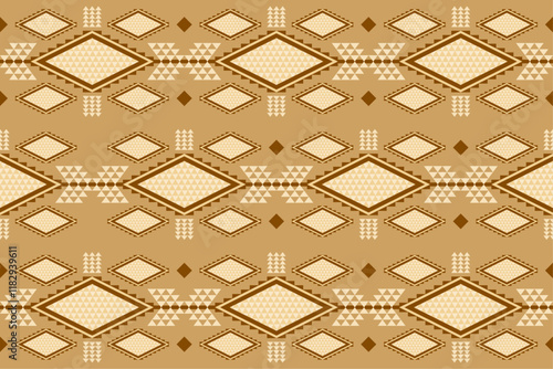 Western design shapes in a seamless repeat pattern - Vector Illustration photo