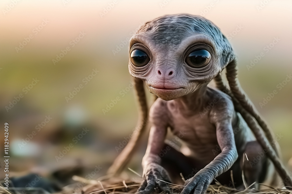 Obraz premium Extra-terrestre à dreadlocks