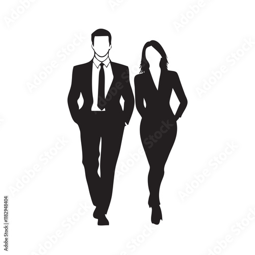 business people silhouettes