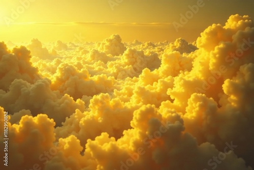 Swirling yellow clouds of tiny oil droplets in the air, yellow, hazy, foggy