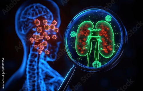 Human Kidney Anatomy Bacterial Infection E coli UTI Urinary Tract Infection Urethritis Cystitis Pyelonephritis Ureteritis Bladder Ureters Urethra Symptoms photo