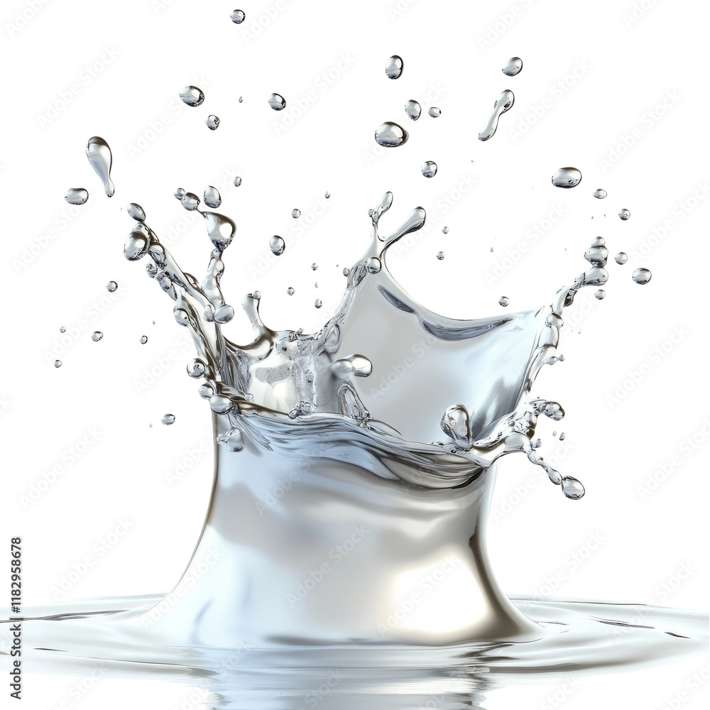 Splash of Water Isolated on Transparent Background Splash of Water Isolated on Transparent Background