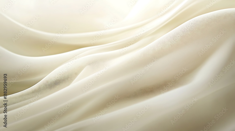 Obraz premium Elegant Draped Cream Colored Fabric Texture
