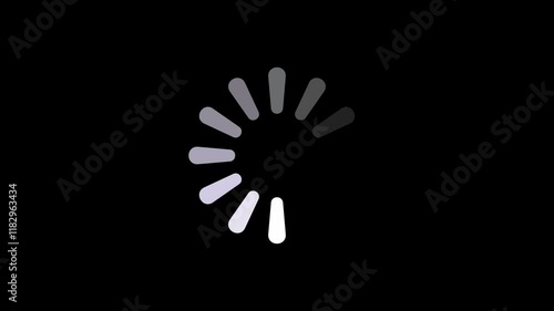 animated circle loading gif video icon