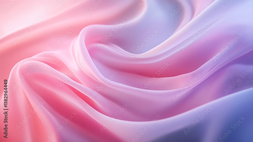 Obraz premium Soft Pastel Draped Fabric Abstract Background