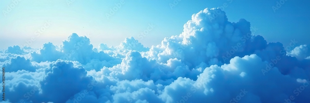 Blue abstract cloud formations with misty atmosphere, dreamy, hazy, Blue abstract cloud formations with misty atmosphere, dreamy, hazy,