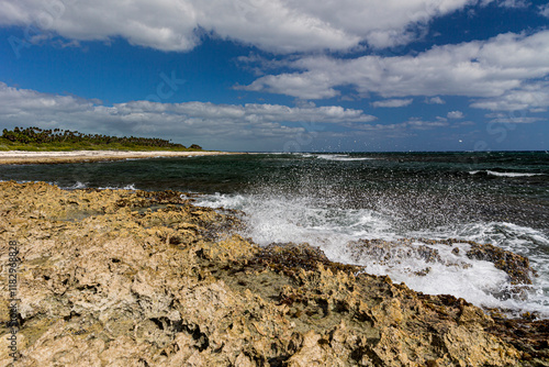 Colorful beach along the south shore of western Cuba, Guanahacabibes National Park. photo