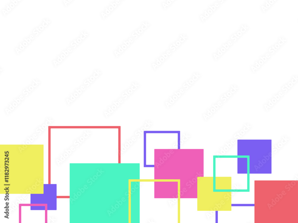Abstract Geometric Square Corner Background Abstract Geometric Square Corner Background