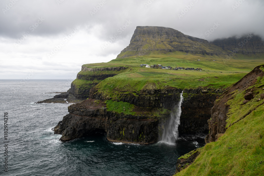 Mulafossur Waterfall - Faroe Islands