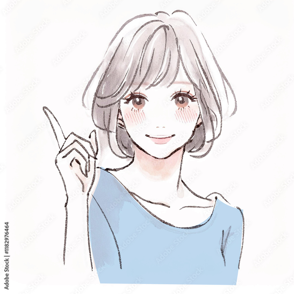 女性・女の子のイラスト素材 女性・女の子のイラスト素材