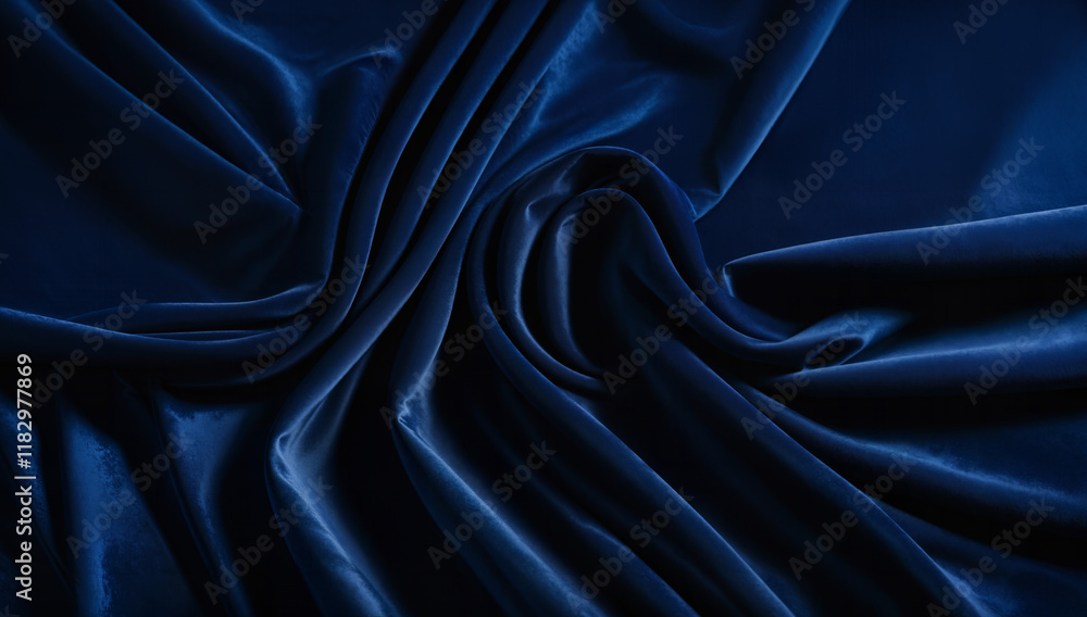 Fototapeta premium Embrace the Elegance of Deep Royal Blue Velvet