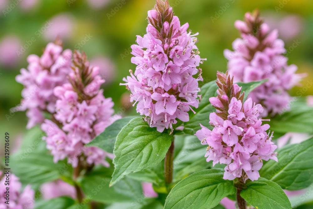 Beautiful Pink Flowers in Bloom Surrounded by Lush Green Leaves Capturing the Essence of Nature's Vibrant Color Palette in a Garden Setting Beautiful Pink Flowers in Bloom Surrounded by Lush Green Leaves Capturing the Essence of Nature's Vibrant Color Palette in a Garden Setting
