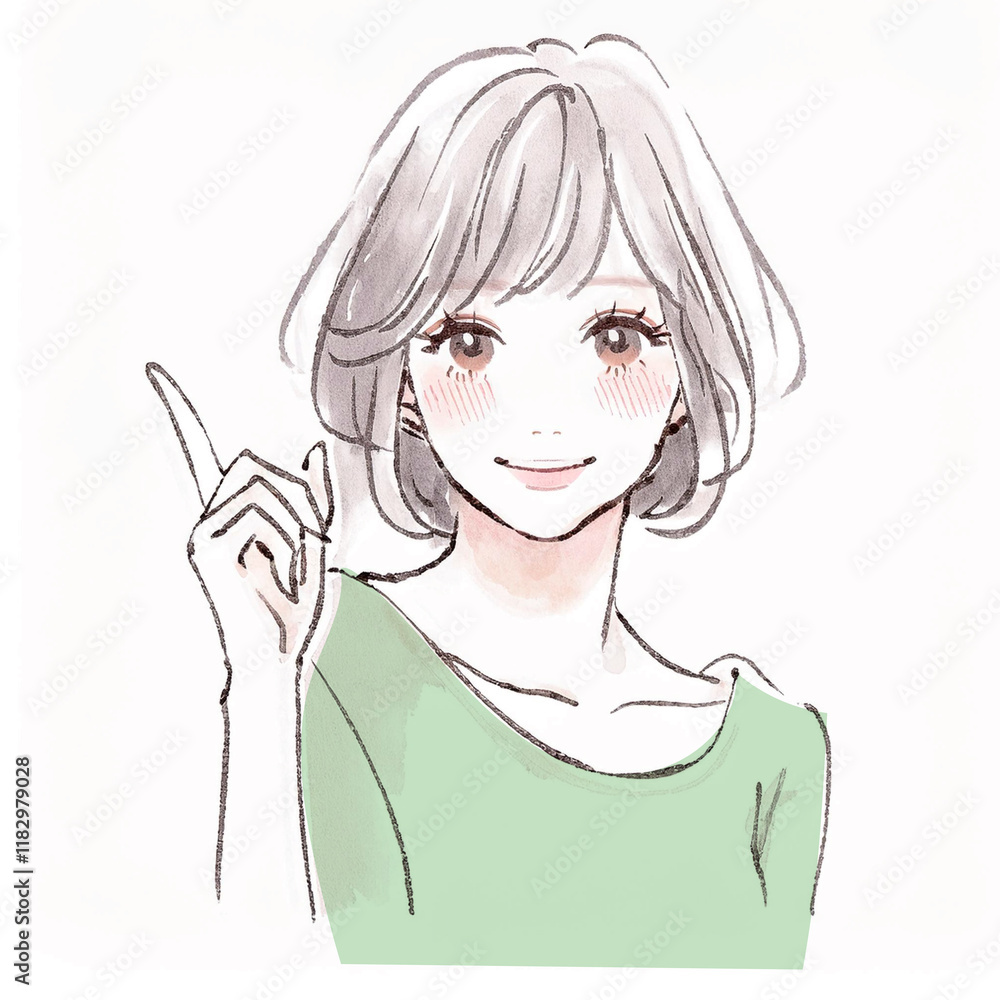 女性・女の子のイラスト素材 女性・女の子のイラスト素材