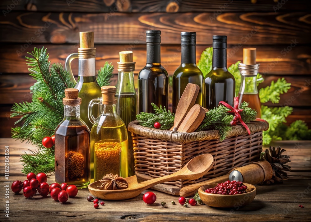 Gourmet Gift Basket: Olive Oil, Balsamic Vinegar & Wooden Kitchen Utensils for Home Chefs Gourmet Gift Basket: Olive Oil, Balsamic Vinegar & Wooden Kitchen Utensils for Home Chefs