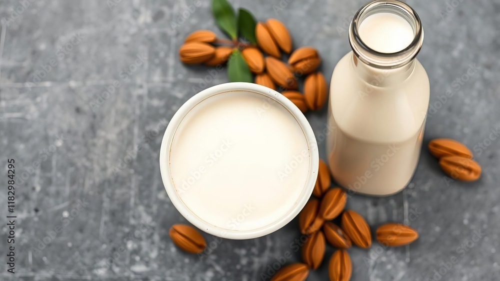 A close-up shot of a plant-based creamer being poured into a cup of coffee, showcasing its silky smooth texture and dairy-free ingredients, lactose-free, plant-based creamer, tea A close-up shot of a plant-based creamer being poured into a cup of coffee, showcasing its silky smooth texture and dairy-free ingredients, lactose-free, plant-based creamer, tea