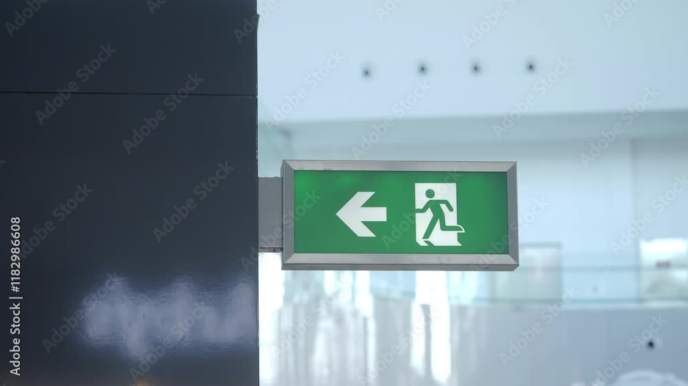 emergency exit door inside of a building emergency exit door inside of a building