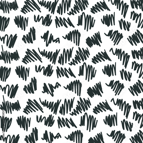 Small hatched objects create texture.