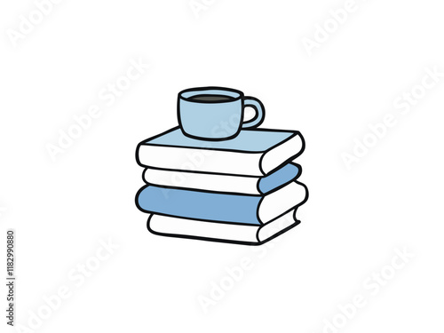 Cozy Coffee Break Books, Mug, Relaxation, Reading, Study