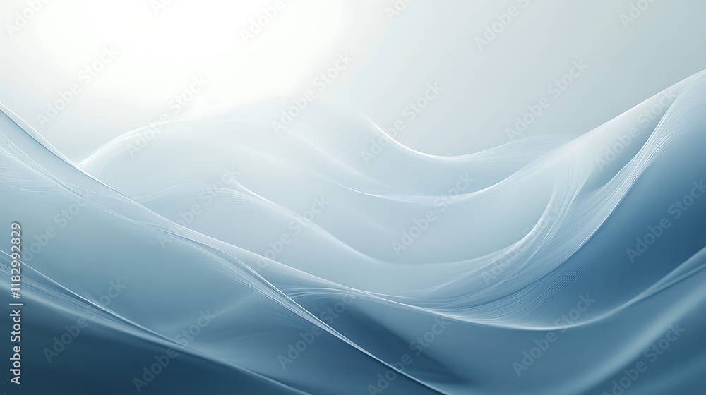 Fototapeta premium Abstract Blue Wave Forms Background Design