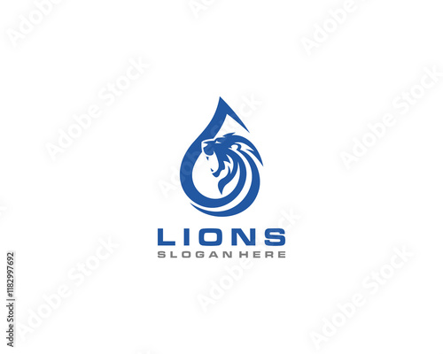 Lion drop logo