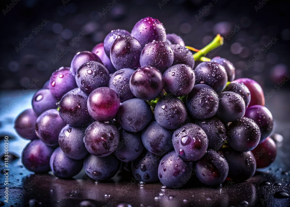 Purple Grape Variety Photography: High-Resolution Images of Gallo 03 Grapes - Stock Photos for Wine & Food Purple Grape Variety Photography: High-Resolution Images of Gallo 03 Grapes - Stock Photos for Wine & Food
