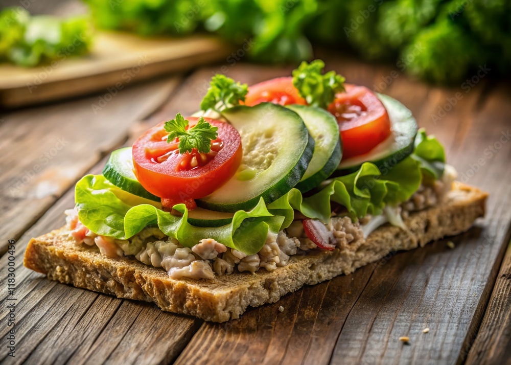 Healthy Tuna Crispbread Open Sandwich - Quick & Easy Snack Recipe Healthy Tuna Crispbread Open Sandwich - Quick & Easy Snack Recipe