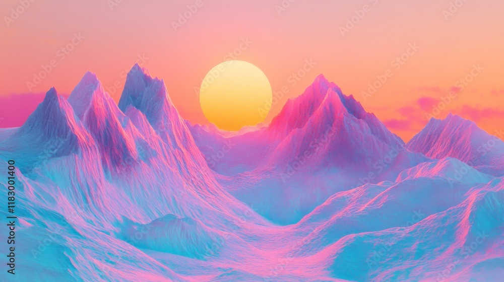 Majestic Mountains Under Vibrant Sunset with Soft Pastel Colors in a Dreamlike Landscape Filled with Ethereal Beauty and Tranquil Atmosphere Majestic Mountains Under Vibrant Sunset with Soft Pastel Colors in a Dreamlike Landscape Filled with Ethereal Beauty and Tranquil Atmosphere