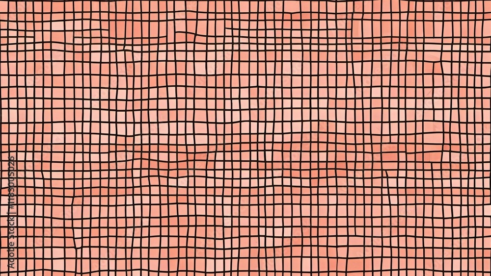 Soft pastel peach tiles creating a textured background Soft pastel peach tiles creating a textured background