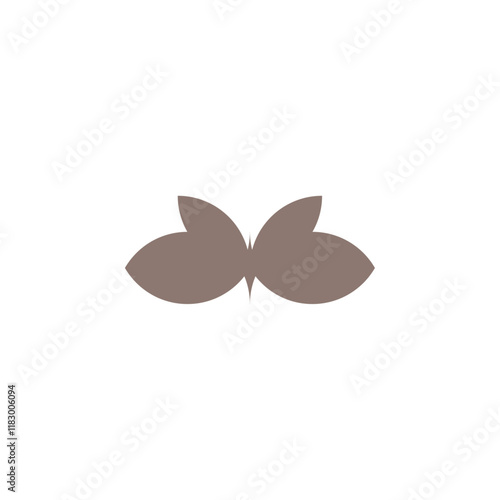 Butterfly Illustration for spa, cosmetic, wellnes, beauty, fashion logo.
