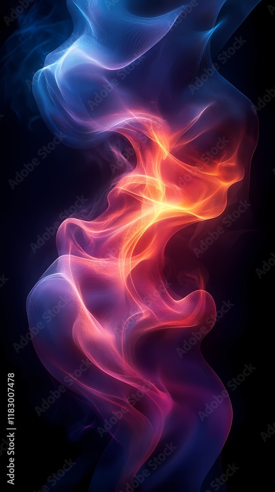 Digital technology red and blue flowing lines poster background Digital technology red and blue flowing lines poster background