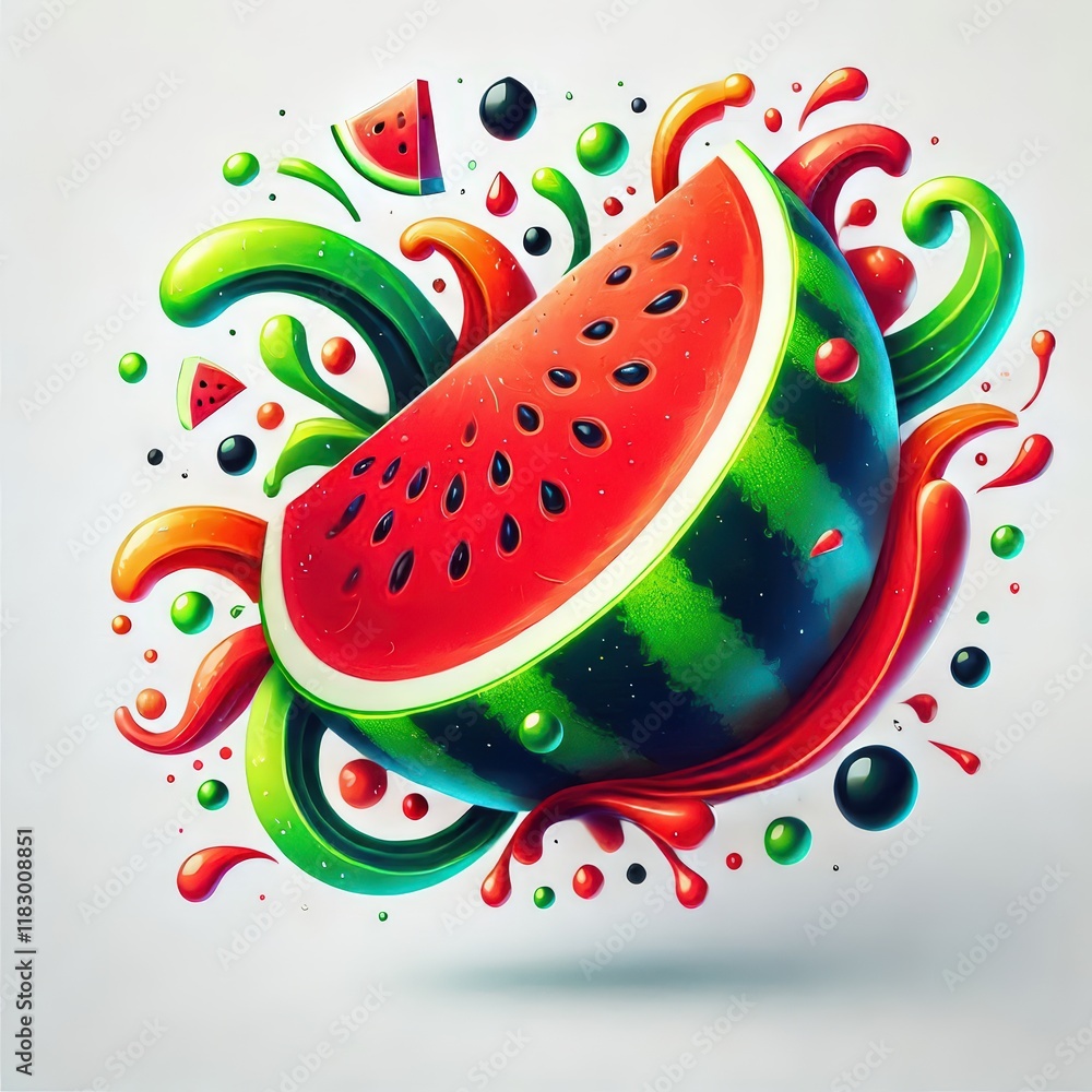 Slice of watermelon isolated on white background, cut out Slice of watermelon isolated on white background, cut out