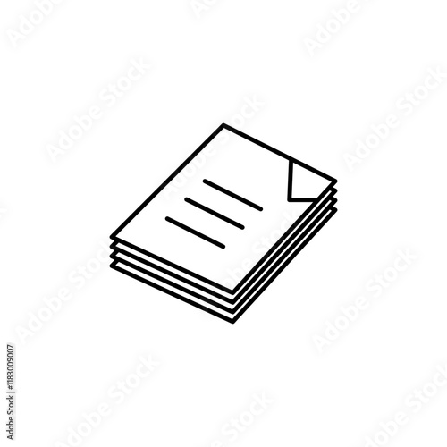 Documentos icono linea
