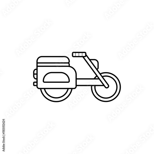 Motocicleta lateral icono