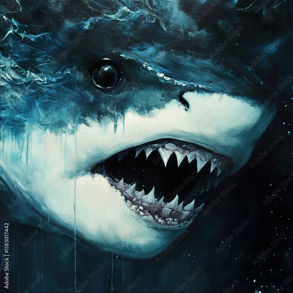 Great White Shark: Majestic Predator of the Deep Ocean Great White Shark: Majestic Predator of the Deep Ocean