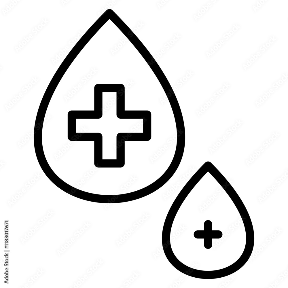 Obraz premium Blooddrop Icon