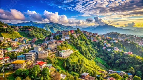 Discover Aizawl, Mizoram: majestic mountain scenery, India travel photography.